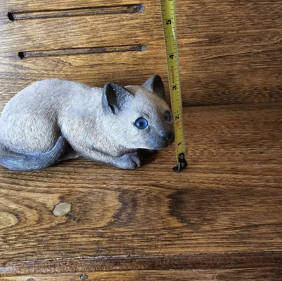 VINTAGE Sandra Brue 1981 Hand Painted/Cast Siamese Cat Figurine - Picture 9 of 9